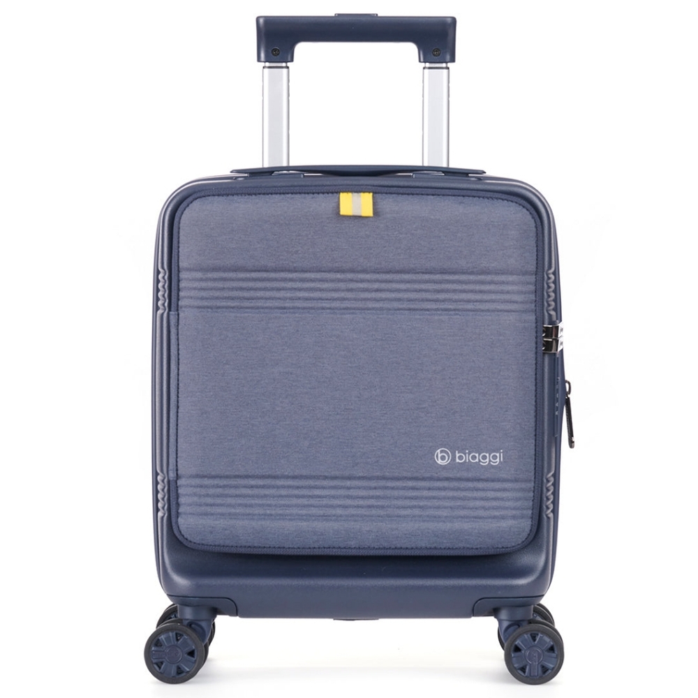 NWT Biaggi Runaway Hybrid Expandable Underseater Luggage Midnight Blue